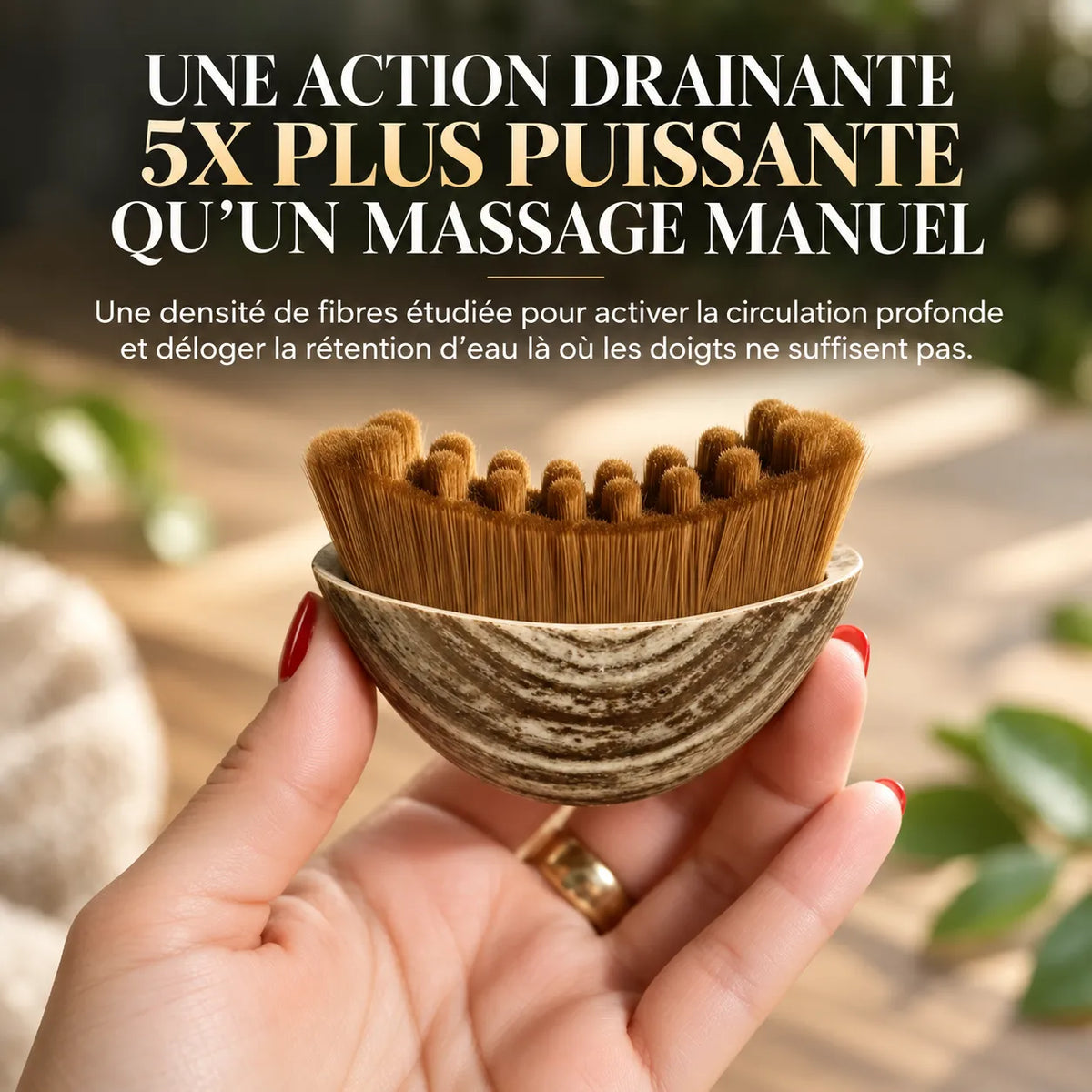 Facial lymphatic brush